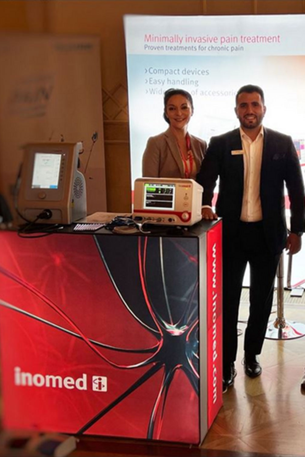 Photo: inomed congress booth European Congress of Neurosurgery
