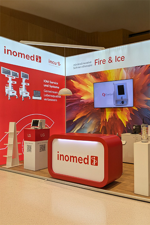 Foto: Kongressstand inomed 20. Deutscher Wirbelsäulenkongress